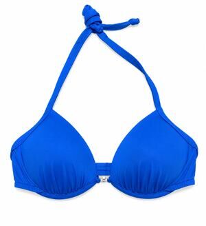 NWOT Venus Royal Blue Halter Push Up Bikini Top 32C/34B/36A